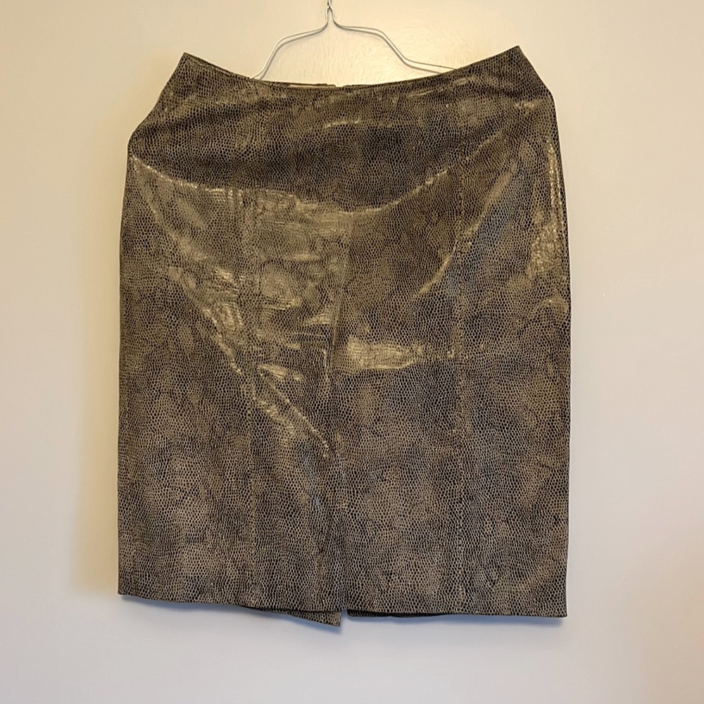 100% genuine leather snakeskin skirt Gianni